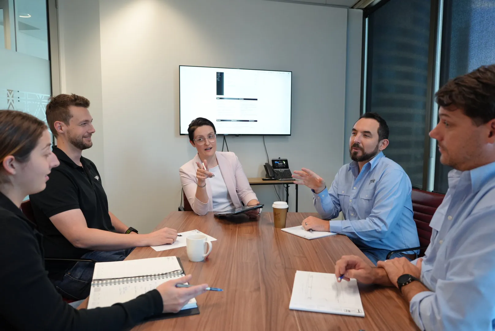 Amanda leading a collaborative business systems workshop